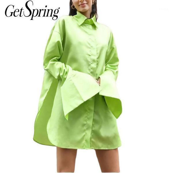 getspring women blouses fluorescent green women shirt single breasted long sleeve womens loose leisure long 20201, White
getspring women blouses fluorescent green women shirt single breasted long sleeve womens loose leisure long 20201, White