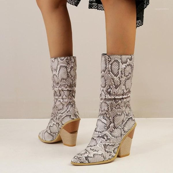 us4-12 womens pointed toe snake pattern mid calf boots motorcycle chunky high heel shoes warm winter plus size 3colors1, Black
us4-12 womens pointed toe snake pattern mid calf boots motorcycle chunky high heel shoes warm winter plus size 3colors1, Black