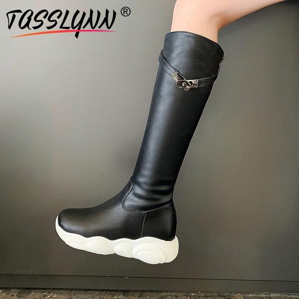 tasslynn 2020 knee high boots med heels women shoes western style women round toe snow boots fashion platform size 34-43, Black
tasslynn 2020 knee high boots med heels women shoes western style women round toe snow boots fashion platform size 34-43, Black
