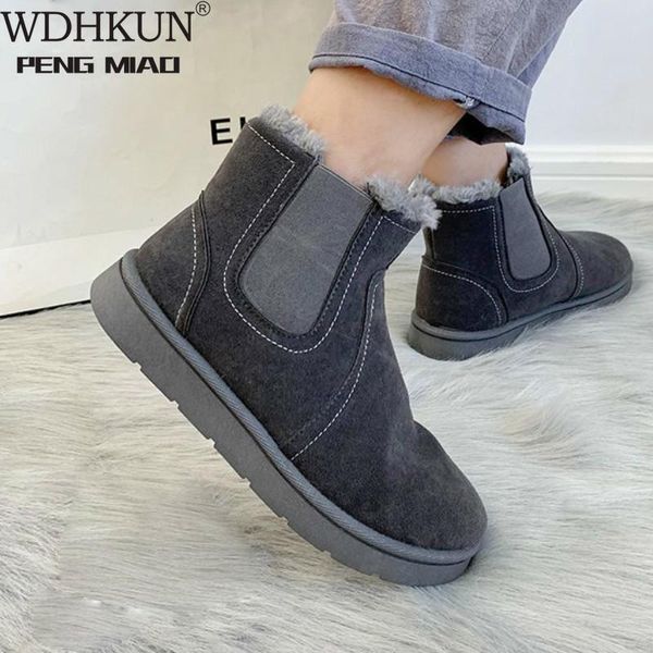 women winter snow boot plush shoes women's ankle boots suede woman elastic band slip on ladies platform casual short boot female, Black
women winter snow boot plush shoes women's ankle boots suede woman elastic band slip on ladies platform casual short boot female, Black