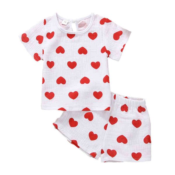 pudcoco 2022 2pcs toddler summer outfit heart print o-neck short sleeves t-shirt + elastic shorts for girls boys 6 to 4 y g220217, White
pudcoco 2022 2pcs toddler summer outfit heart print o-neck short sleeves t-shirt + elastic shorts for girls boys 6 to 4 y g220217, White