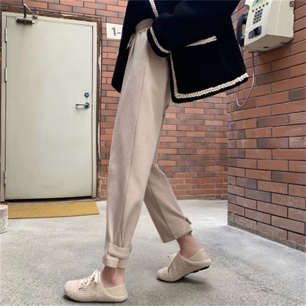 2021 new sports women's 2021 new and velvet thick casual high waist harem pants qlh5, Black;white
2021 new sports women's 2021 new and velvet thick casual high waist harem pants qlh5, Black;white