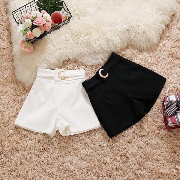 2020 summer new female trousers women's high-waist shorts women solid color slim ring buckle wide leg suit shorts1, White;black
2020 summer new female trousers women's high-waist shorts women solid color slim ring buckle wide leg suit shorts1, White;black