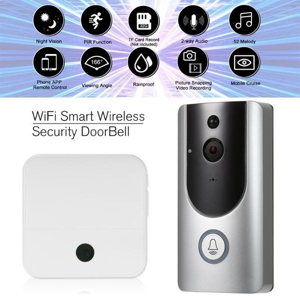 1080p wifi smart wireless security doorbell +2pcs 18650 batteries smart visual intercom recording video door phone night vision1
1080p wifi smart wireless security doorbell +2pcs 18650 batteries smart visual intercom recording video door phone night vision1