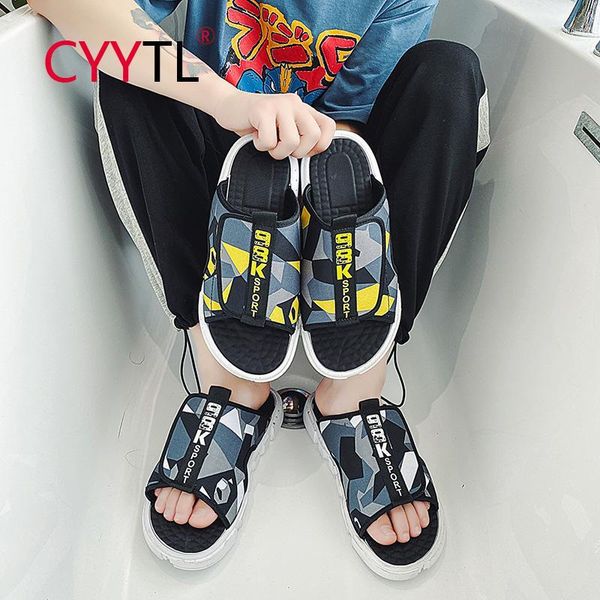 slippers cyytl camouflage summer men's fashion trend sandals wear non-slip personality beach water sports shoes pantufa1, Black
slippers cyytl camouflage summer men's fashion trend sandals wear non-slip personality beach water sports shoes pantufa1, Black