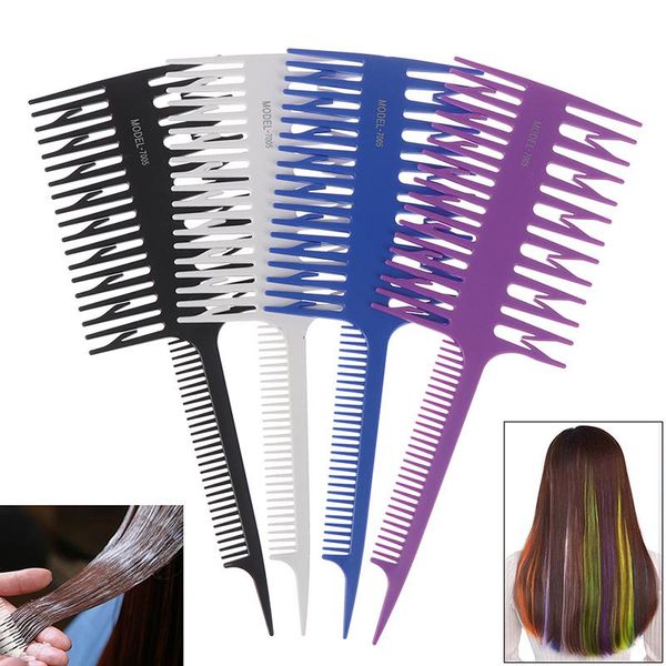hair brushes dyeing comb coloring highlighting wide tooth fish bone brush styling barber tool salon accessaries, Silver 
hair brushes dyeing comb coloring highlighting wide tooth fish bone brush styling barber tool salon accessaries, Silver
