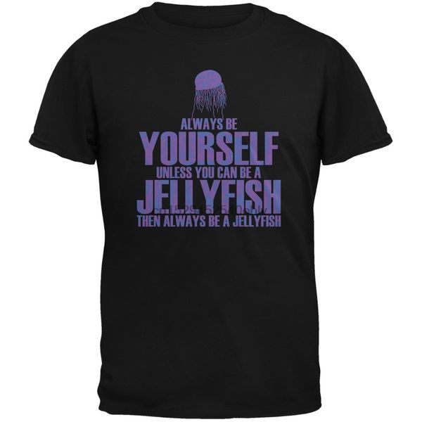 sport be yourself jellyfish black t-shirt - 2x-large