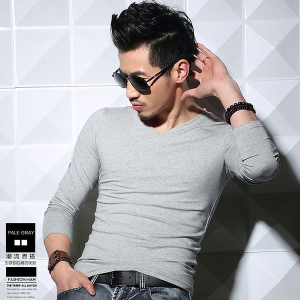 lycra cotton men's long sleeve v neck the autumn men t-shirt slim solid tight t shirt kg-13 kg-106, White;black
lycra cotton men's long sleeve v neck the autumn men t-shirt slim solid tight t shirt kg-13 kg-106, White;black