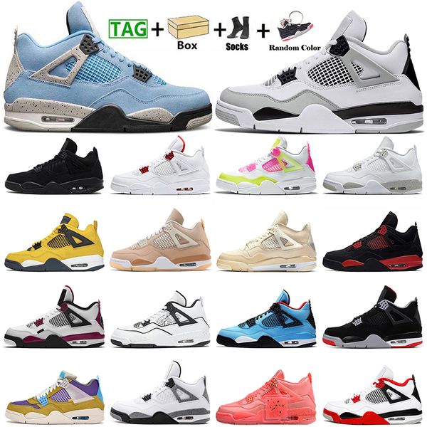2022 jumpman 4 mens women basketball shoes 4s red thunder bred ts military black cat infrared white oreo sail university blue trainers sport, White;red
2022 jumpman 4 mens women basketball shoes 4s red thunder bred ts military black cat infrared white oreo sail university blue trainers sport, White;red