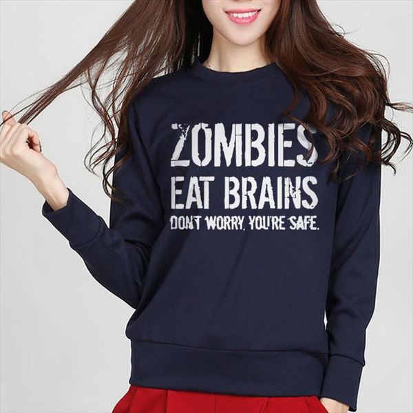 2020 autumn pullover hoodies casual hip hop tracksuit womens sweatshirt zombies eat brains dont worry youre safe new arrival, Black
2020 autumn pullover hoodies casual hip hop tracksuit womens sweatshirt zombies eat brains dont worry youre safe new arrival, Black