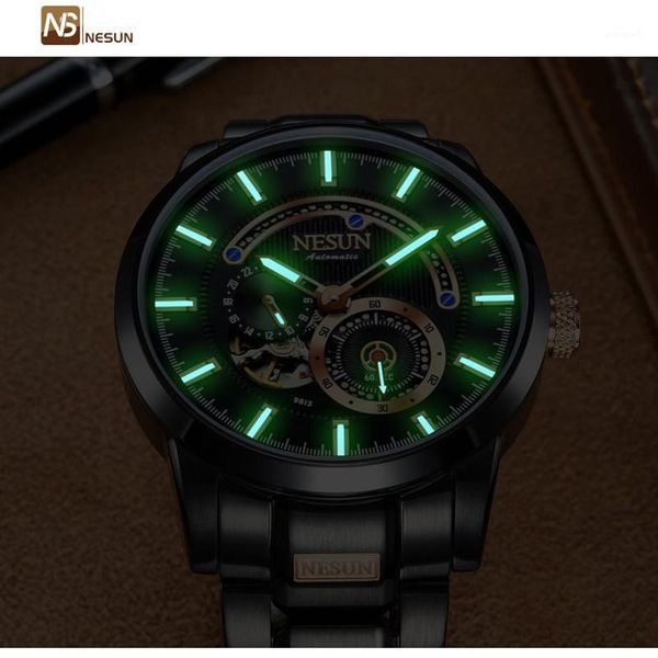 wristwatches super luminous brand men sports stylish automatic watches mechanical self-winding full black 316l steel wrist watch water proof, Slivery;brown
wristwatches super luminous brand men sports stylish automatic watches mechanical self-winding full black 316l steel wrist watch water proof, Slivery;brown
