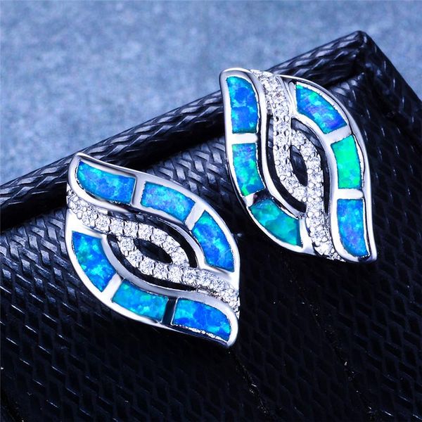 Charm Female White Blue Opal Jewelry Vintage Silver Color Wedding Earrings For Women Cute Bride Geometry Wedding Earrings, Golden;silver
Charm Female White Blue Opal Jewelry Vintage Silver Color Wedding Earrings For Women Cute Bride Geometry Wedding Earrings, Golden;silver