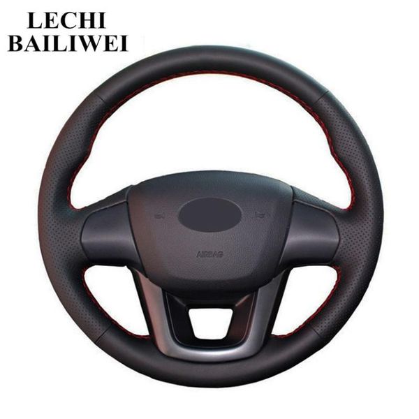 diy hand-stitched steering wheel cover black artificial leather car steering wheel cover for kia k2 kia rio 2011-2013
diy hand-stitched steering wheel cover black artificial leather car steering wheel cover for kia k2 kia rio 2011-2013