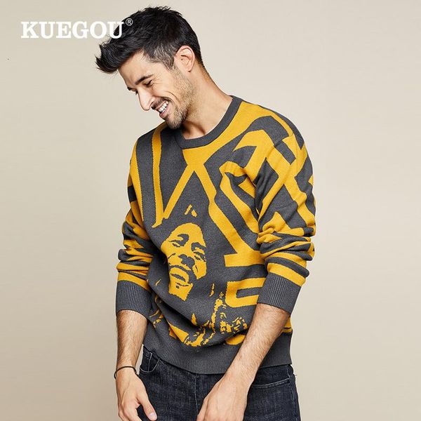 kuegou 2021 autumn patchwork character sweater men pullover casual jumper for male knitted korean style clothes plus size 1754, White;black
kuegou 2021 autumn patchwork character sweater men pullover casual jumper for male knitted korean style clothes plus size 1754, White;black