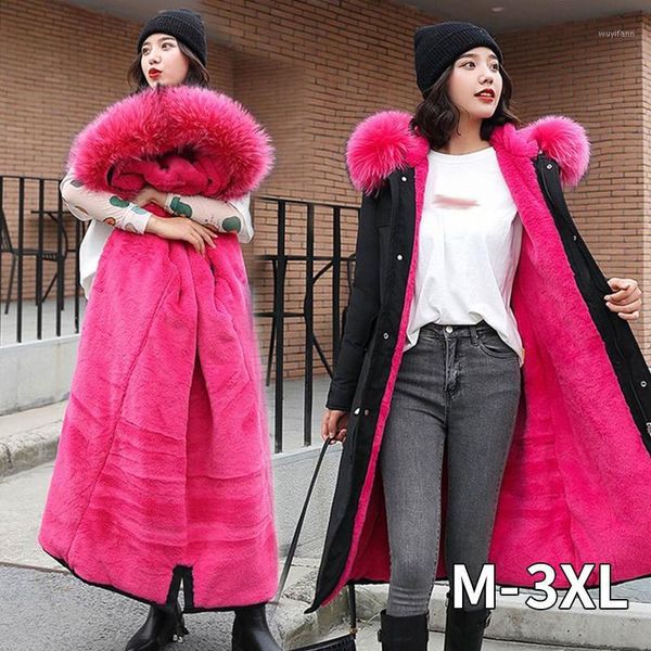 female down parkas cotton coat for women long parka woman winter loose hooded parkas thicken warm snow coats fur collar coats1, Black
female down parkas cotton coat for women long parka woman winter loose hooded parkas thicken warm snow coats fur collar coats1, Black