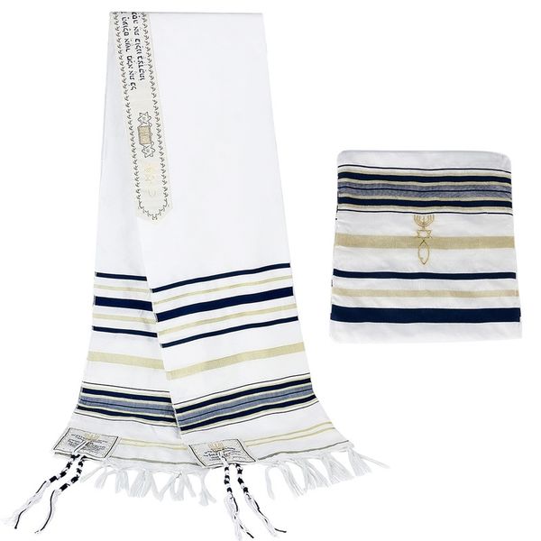 funklouz messianic jewish tallit talit prayer shawl scarf and talis bag y200110, Blue;gray
funklouz messianic jewish tallit talit prayer shawl scarf and talis bag y200110, Blue;gray