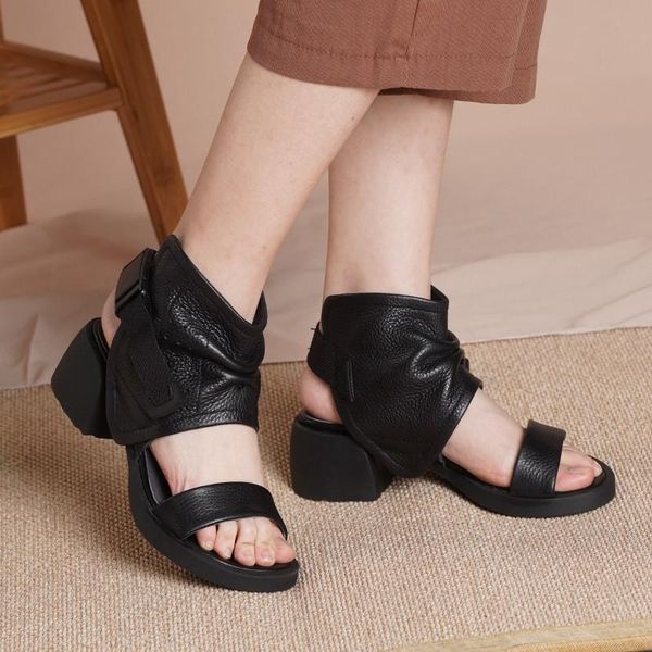 johnature women shoes platform sandals genuine leather 2021 new retro summer buckle strap sewing handmade concise ladies sandals, Black
johnature women shoes platform sandals genuine leather 2021 new retro summer buckle strap sewing handmade concise ladies sandals, Black