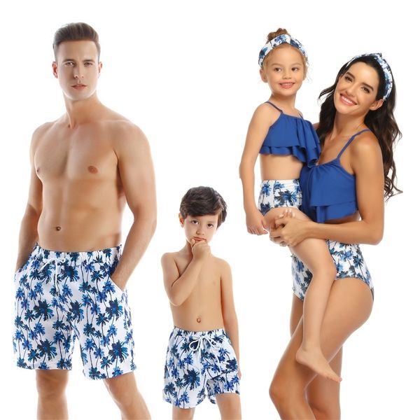beach family swimwear ruffled mother daughter bikini swimsuits mommy dad and me matching clothes look father son swimming trunks y200713, Blue
beach family swimwear ruffled mother daughter bikini swimsuits mommy dad and me matching clothes look father son swimming trunks y200713, Blue