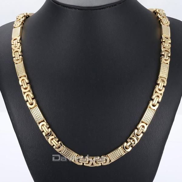 chains fashion gift 8mm mens chain boys necklace gold tone flat byzantine link stainless steel necklace/bracelet 18-36inch dlkn275, Silver
chains fashion gift 8mm mens chain boys necklace gold tone flat byzantine link stainless steel necklace/bracelet 18-36inch dlkn275, Silver