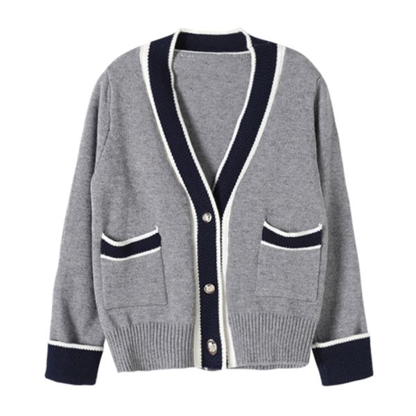2021 new french contrast color hepburn gentle wind soft waxy wool metal button knitted cardigan r8od, White;black
2021 new french contrast color hepburn gentle wind soft waxy wool metal button knitted cardigan r8od, White;black