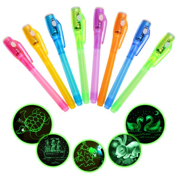 12pcs uv pen draw with light invisible magic pencil secret fluorescent pen for writing pad kids drawing painting board for child q0113
12pcs uv pen draw with light invisible magic pencil secret fluorescent pen for writing pad kids drawing painting board for child q0113