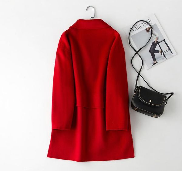 new fashion elegant wool coat women double breasted trench coat for women outwear manteau femme lx21541, Black
new fashion elegant wool coat women double breasted trench coat for women outwear manteau femme lx21541, Black
