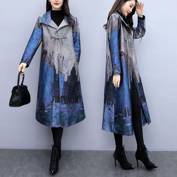 2020 fashion tide autumn new casual women loose plus size printing double-breasted lapel trench coat t1401, Tan;black
2020 fashion tide autumn new casual women loose plus size printing double-breasted lapel trench coat t1401, Tan;black