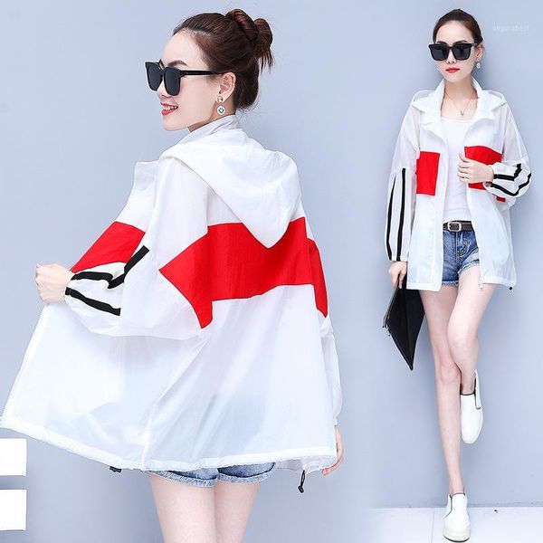 sun-proof clothing female long 2020 spring summer new loose hooded uv thin beach sun-protective clothing trench coat1, Tan;black
sun-proof clothing female long 2020 spring summer new loose hooded uv thin beach sun-protective clothing trench coat1, Tan;black