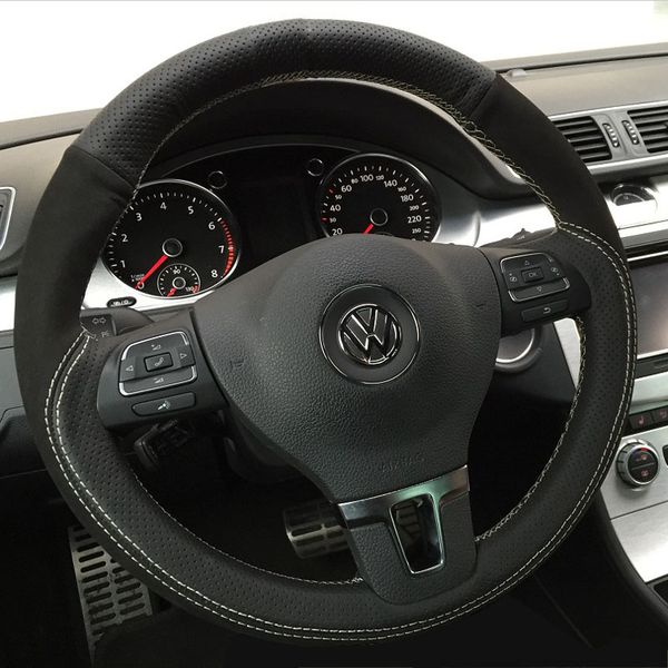 hand sewn leather steering wheel cover is suitable for volkswagen magotan lavida tiguan /golf passat sagitar lamando tayron 
hand sewn leather steering wheel cover is suitable for volkswagen magotan lavida tiguan /golf passat sagitar lamando tayron