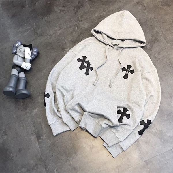 ch crosin 20fw sanskrit cross pu litchi pattern leather long sleeve loose hooded sweater hoodie coat, White
ch crosin 20fw sanskrit cross pu litchi pattern leather long sleeve loose hooded sweater hoodie coat, White