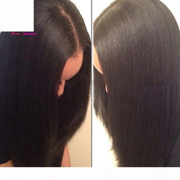 brazilian light italian yaki silk full lace wigs 4x4 yaki straight silk base lace front wigs with baby hair for black women, Black;brown
brazilian light italian yaki silk full lace wigs 4x4 yaki straight silk base lace front wigs with baby hair for black women, Black;brown