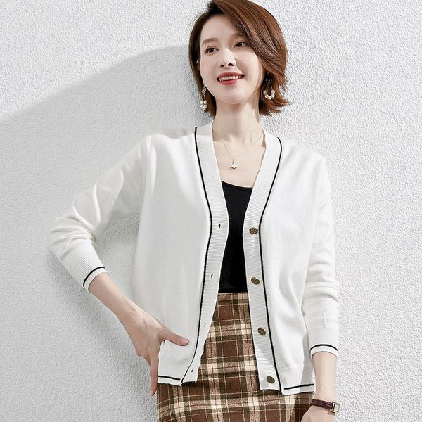 qjhj8 with new women's autumn winter button cardigan white sweater button sweater 2020 v-neck cardigan solid color coat for knitted swe, White;black
qjhj8 with new women's autumn winter button cardigan white sweater button sweater 2020 v-neck cardigan solid color coat for knitted swe, White;black