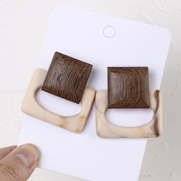 lifefontier new vintage resin wood drop earrings for women 2020 square elegant dangle earrings fashion jewelry gift wholesale, Silver
lifefontier new vintage resin wood drop earrings for women 2020 square elegant dangle earrings fashion jewelry gift wholesale, Silver
