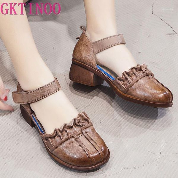 dress shoes gktinoo 2021 summer genuine leather handmade sandals women thick with heels retro closed toe hollow ladies women's shoes1, Black
dress shoes gktinoo 2021 summer genuine leather handmade sandals women thick with heels retro closed toe hollow ladies women's shoes1, Black