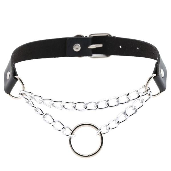 black harajuku punk choker necklace goth silver color chain leather choker gothic collar women girls dark jewelry, Golden;silver
black harajuku punk choker necklace goth silver color chain leather choker gothic collar women girls dark jewelry, Golden;silver