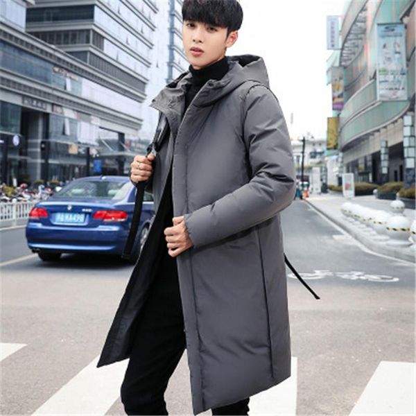 man thicken down jacket fashion trend long sleeve zipper hooded long section outerwear designer male winter new warm mid-length down coat, Black
man thicken down jacket fashion trend long sleeve zipper hooded long section outerwear designer male winter new warm mid-length down coat, Black