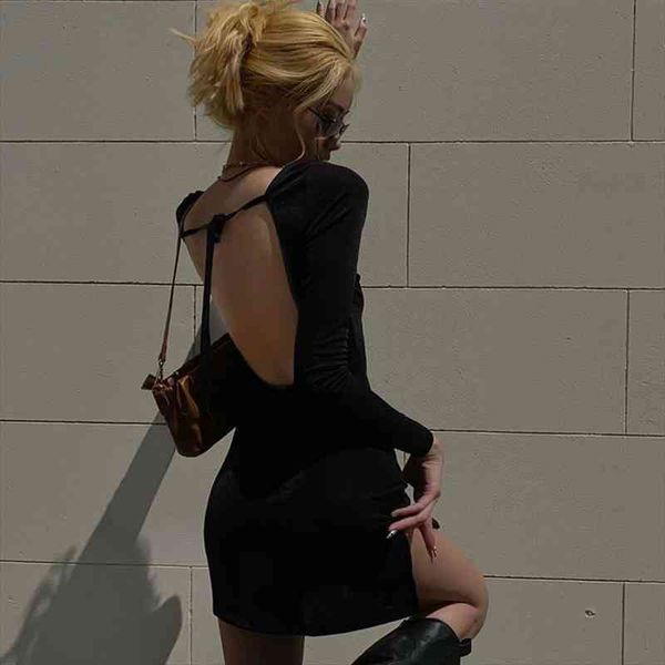 black long-sleeved dress dark gothic halter club mini split dress streetwear elegant sheath casual robe fall womens, Black;gray
black long-sleeved dress dark gothic halter club mini split dress streetwear elegant sheath casual robe fall womens, Black;gray