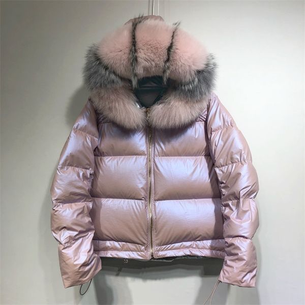 large real natural fox fur winter jacket women down parkas coats hooded white duck down jacket double sided waterproof coat y200107, Black
large real natural fox fur winter jacket women down parkas coats hooded white duck down jacket double sided waterproof coat y200107, Black