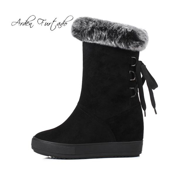 fashion slip-on women's shoes winter 2020 round toe ladies ankle boots wedges platform cross tied fur white snow boots size 40, Black
fashion slip-on women's shoes winter 2020 round toe ladies ankle boots wedges platform cross tied fur white snow boots size 40, Black