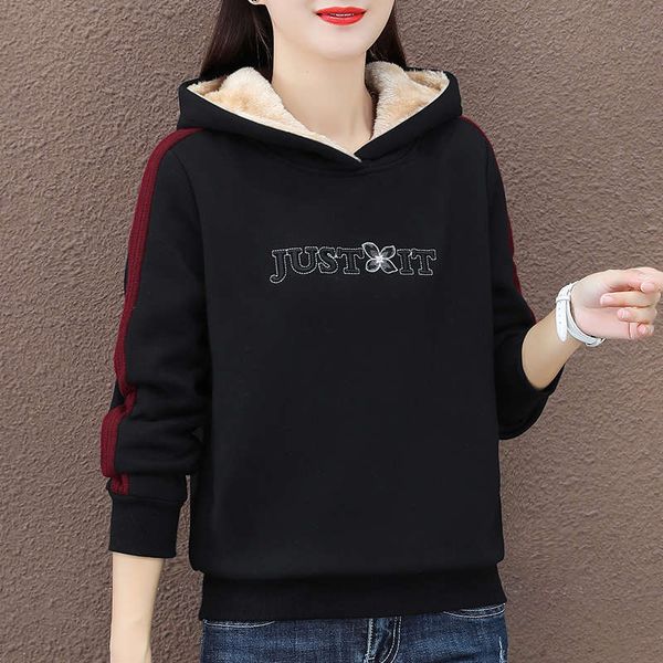 cashmere sweater women's autumn winter 2020 new korean version loose and thickened foreign style hooded teddy velvet coat ins fashion, Black
cashmere sweater women's autumn winter 2020 new korean version loose and thickened foreign style hooded teddy velvet coat ins fashion, Black