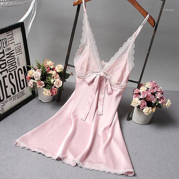 v-neck women nightdress nighty satin silky suspender skirt sleepwear summer nightgown female lace night dress home dress1, Black;red
v-neck women nightdress nighty satin silky suspender skirt sleepwear summer nightgown female lace night dress home dress1, Black;red