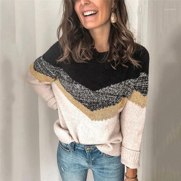 sweaters winter warm 2020 women long sleeve turtleneck striped patchwork loose causal pullover sweater plus size1, White;black
sweaters winter warm 2020 women long sleeve turtleneck striped patchwork loose causal pullover sweater plus size1, White;black