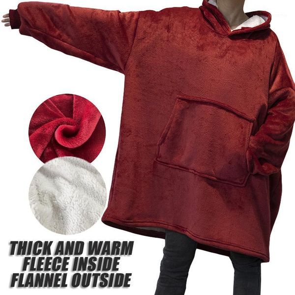 winter fleece hoodies women oversized warm sofa tv blanket with sleeves pocket plush coral sherpa giant sweatshirt hoody robe1, Black
winter fleece hoodies women oversized warm sofa tv blanket with sleeves pocket plush coral sherpa giant sweatshirt hoody robe1, Black