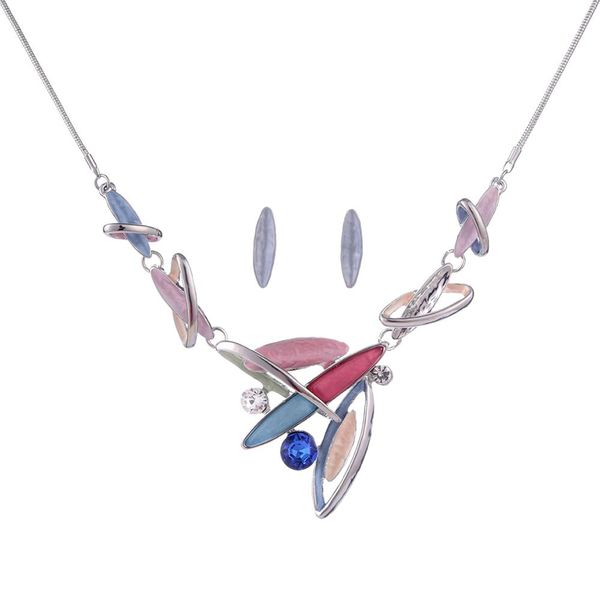 jewelry set snake chain rose gold plated jewelry sets fashion resin leaf necklace ladies latest design necklaces earrings, Silver
jewelry set snake chain rose gold plated jewelry sets fashion resin leaf necklace ladies latest design necklaces earrings, Silver