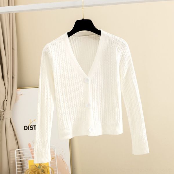 aizhm short cardigan coat women's sweater sweatercoat new ins 2020 sweaternet versatile red v-neck autumn temperament long sleeve knitt, White;black
aizhm short cardigan coat women's sweater sweatercoat new ins 2020 sweaternet versatile red v-neck autumn temperament long sleeve knitt, White;black
