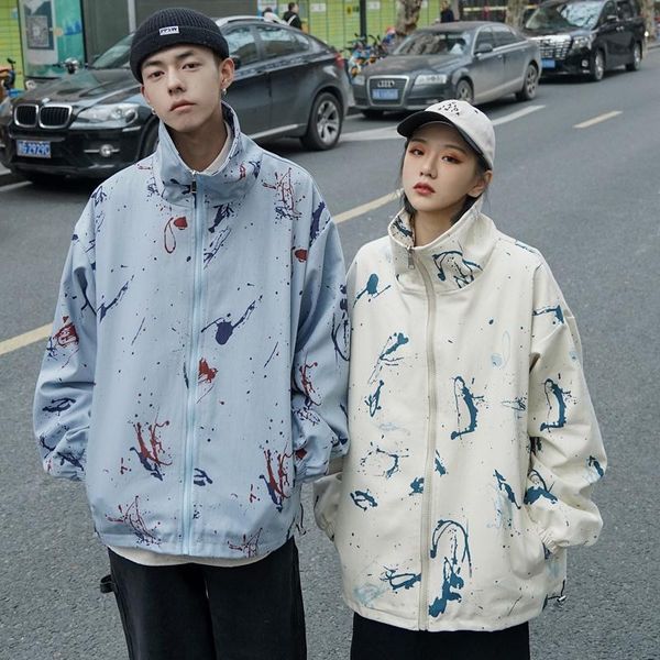 men's jacket spring 2020 slim tie-dye printed long-sleeved jacket loose casual stand-up collar personalized youth menswear, Black;brown
men's jacket spring 2020 slim tie-dye printed long-sleeved jacket loose casual stand-up collar personalized youth menswear, Black;brown