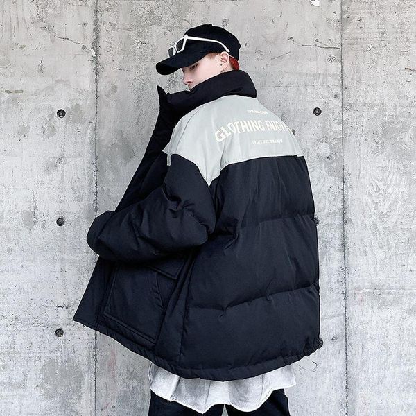 men's down & parkas hybskr winter men casual parka oversize woman warm korean streetwear coat thicken zipper graphic printed mens jacke, Black
men's down & parkas hybskr winter men casual parka oversize woman warm korean streetwear coat thicken zipper graphic printed mens jacke, Black