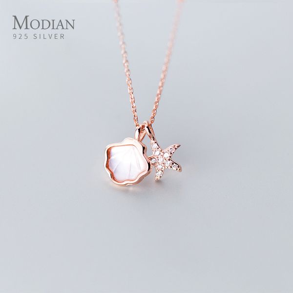 modian real 925 sterling silver link chain necklace for women shiny zircon starfish shell pendant necklace fine jewelry 2020 new q0531
modian real 925 sterling silver link chain necklace for women shiny zircon starfish shell pendant necklace fine jewelry 2020 new q0531