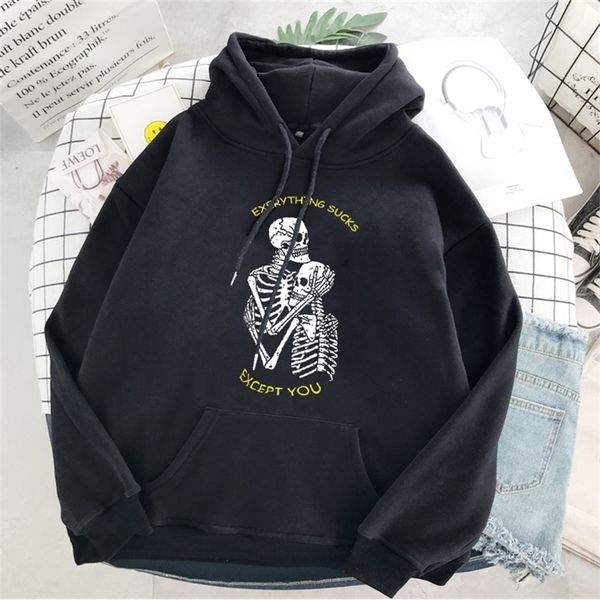 punk style women's hoodie skull long sleeve casual goth skeleton dark black loose ulzzang fashion sweatshirt 220304
punk style women's hoodie skull long sleeve casual goth skeleton dark black loose ulzzang fashion sweatshirt 220304