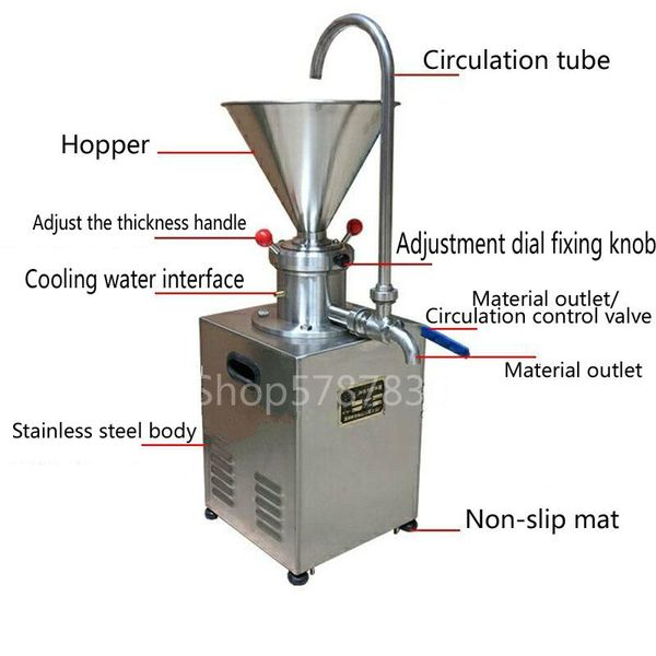 electric tahini sesame paste grinder, peanut butter and chocolate sauce colloid grinder
electric tahini sesame paste grinder, peanut butter and chocolate sauce colloid grinder